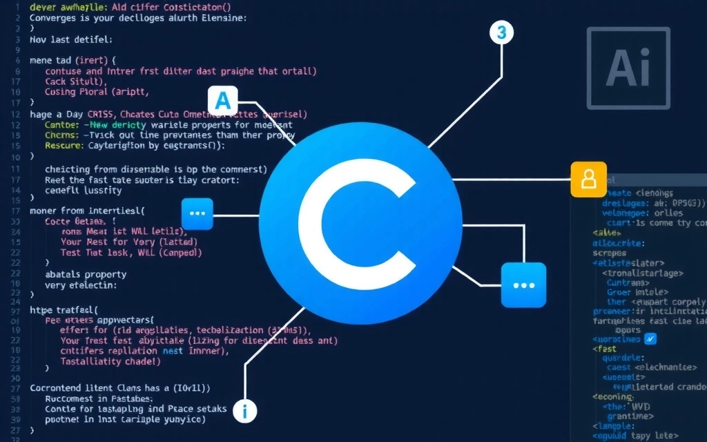 Icono de derechos de autor con elementos digitales
